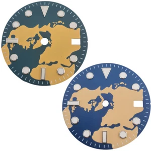 New 29mm green luminous sterile Watch Dial Fit GMT NH34 NH35 Automatic Movement - Picture 1 of 7