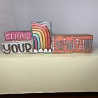 Chase Your Rainbow Wooden Plaque Laura Mccarragher