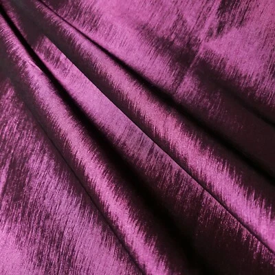 Vestido de nailon de poliéster magenta púrpura rosa elástico tafetán Fabri 56" por yarda Foto 1 de 4