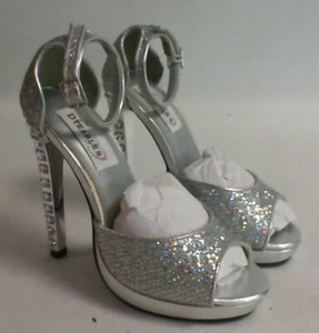 NEW: Dyeable Bridal/Evening Shoes / Heels - Nori - Silver - US 5B - UK 3 #10D100 - Picture 1 of 8