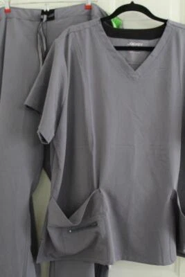 Nuevo JOCKEY Talla 3X/3XP Mujer 2 piezas Peltre EXFOLIANTES Manga Corta TOP y PANTALONES Foto 1 de 4