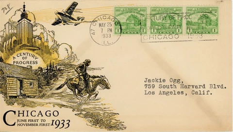 US Stamp #728 Century of Progress 3c - FDC - Chicago IL - CV $3.25 Cover