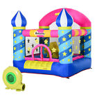 inflatable castle Kids Jumping Play trampoline feature w/pump
