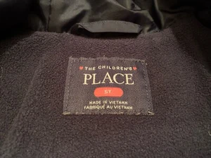 Children’s Place Girls Quilted Fleece Lined Jacket With Hood Navy Size 5T - Picture 1 of 5
