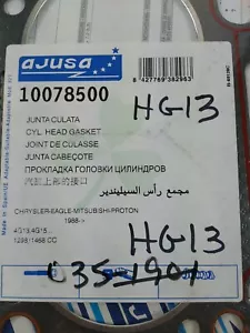 ENGINE CYLINDER HEAD GASKET AJUSA 10078500 P FOR PROTON HG13 035-1901 - Picture 1 of 2