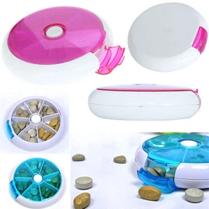 Portable Travel Pill Medicine Tablet Storage Box Dispenser Organiser Holder ZUN2 - Picture 1 of 6