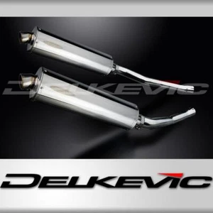 KAWASAKI ZZR1400 NINJA 2006-2007 450mm OVAL STAINLESS BSAU SILENCER EXHAUST KIT - Picture 1 of 4