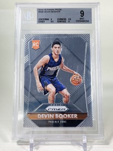 Devin Booker 2015-16 Panini Prizm Chrome ROOKIE RC Bgs 9 #308 Phoenix Suns