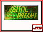 Digital Dreams Vinyl Sticker in Green Mosaic, Gold and Yellow