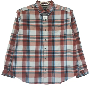 Eddie Bauer Treeline Shirt Herren 2XL klassisch grau braun 1 Tasche langarm neu mit Etikett - Bild 1 von 9