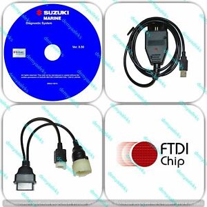 Diagnostic USB Cable Kit for Suzuki SDS 8.70 Outboard Boat Marine