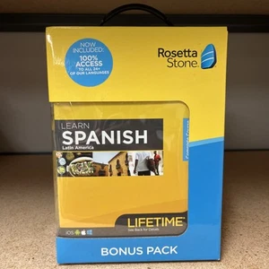 Rosetta Stone Spanish Bonus Pack Bundle Lifetime Online Access + Grammar Guide + - Picture 1 of 4