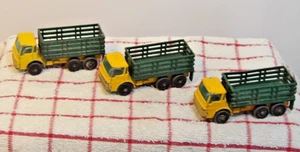 3 Lesney Matchbox Series No.4 Stake Trucks-vg condition - Picture 1 of 3