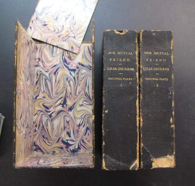 Dickens Our Mutual Friend 1st Original Parts 1864-65 Most Ads Hatton & Cleaver - Image 1 of 4
