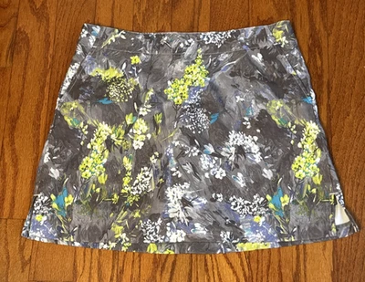 Lady Hagen женщин повседневный размер 8 юбка с шорты карманы эластичной цветочный - Изображение 1 из 4