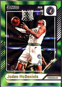 Jaden Mcdaniels | #36 | Holo láser verde | 2024-25 Panini Donruss | Timberwolves - Imagen 1 de 2