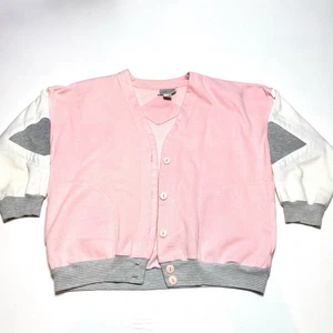 Vtg Balletcore Cottagecore Size M Pink Cardigan Sweater Pre-Loved Pastel - Imagen 1 de 12