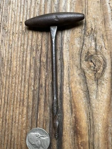Vintage Civil War Era Artillery Cannon Gunner’s Iron Handle Vent Pick Gimlet - Picture 1 of 5