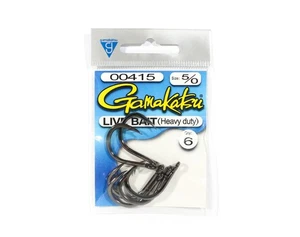Gamakatsu Live Bait Heavy Duty Size 5/0 ,6 Per pack (5468) - Picture 1 of 6