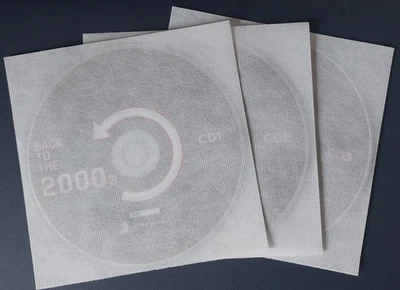 DISK UNION 100 Fabric Inners: Non-woven Anti-Scratch Inner Sleeves for CD, DVD, BD, UHD