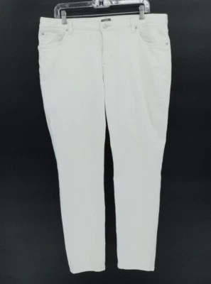 J Jill Jeans Womens 16 White Denim Mid Rise Skinny Ankle Comfort Stretch City - Image 1 of 4