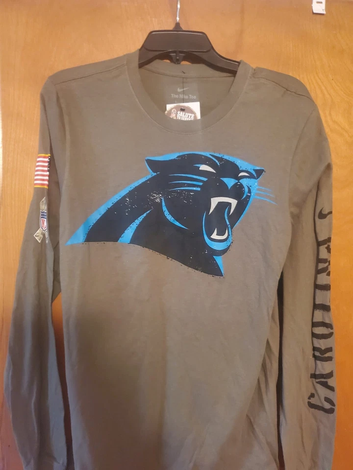 Nike Carolina Panthers Salute To Service STS Shirt L/S Men's Size Large 2022