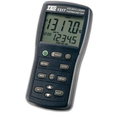 TES-1317 Digital RTD (Widerstandstemperaturdetektor) Thermometer mit Fühler - Bild 1 von 4
