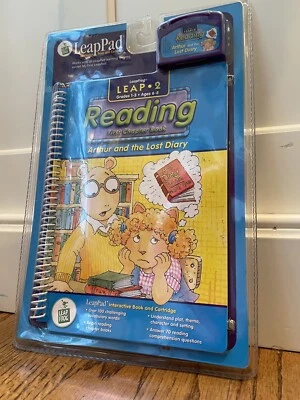 VTG LeapFrog LeapPad Leap 2 Arthur And The Lost Diary Reading Book w/ Cartridge - Image 1 of 4