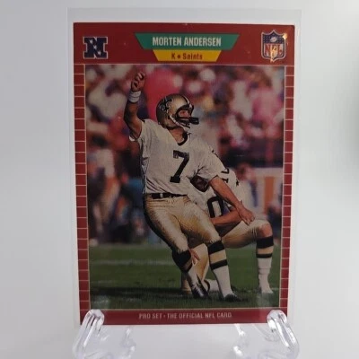 1989 Pro Set - #261 Morten Andersen New Orleans Saints  - Image 1 of 4