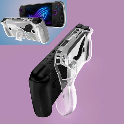 For ASUS ROG ALLY X Gaming Handheld TPU Transparent Protective Case with Holder - Image 1 of 4