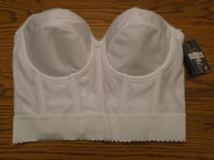 Dominique Noemi 36D Style 6377 white strapless bridal low back longline bra NWT - Picture 1 of 7