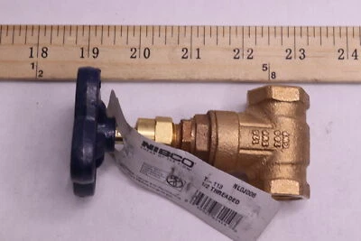 Nibco Threaded Non-rising Stem Gate Valve Bronze T113 12  - Image 1 of 3