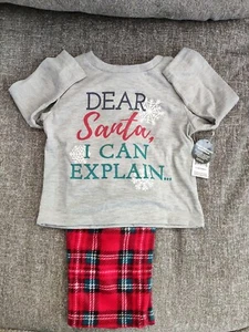 JOE BOXER  Pajamas Set Christmas Holiday Santa  Infant Boys 12 Months New - Picture 1 of 1