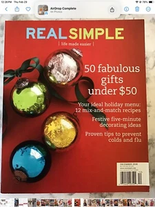 Real Simple Magazine December 2008 - Picture 1 of 2