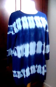 LOGO by LORI GOLDSTEIN~ Tunic Length~ Tie-dyed~ Sweater~ M - Picture 1 of 5