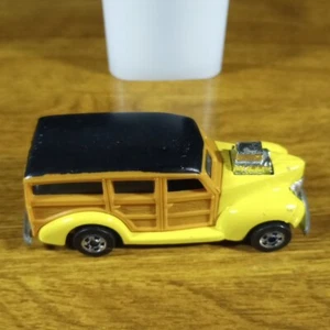 Hot Wheels Vintage '40s Woodie Yellow BW Blackwall Malaysia 1987 1940 Ford - Picture 1 of 6
