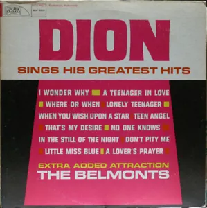 DION Sings His Greatest Hits Laurie SLP 2013 R&B DOO WOP 1962 33RPM - Picture 1 of 4