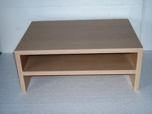 RIALZO PORTA TV SU MISURA DOPPIO VANO PER DVD DECODER ROVERE SBIANCATO - Foto 1 di 4