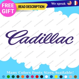 Fits Cadillac Stickers Decals Vinyl Escalade Sign Ats Cts Windshield STS XLr Srx - Picture 1 of 52