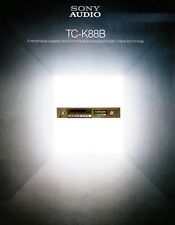 High-res scans of the SUPER rare brochure for Sony Esprit TC-K88B cassette deck 