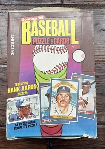 1986 DONRUSS BASEBALL WAX BOX - 36 Sealed Packs Clean 🔥 Canseco McGriff Rookie - Picture 1 of 4