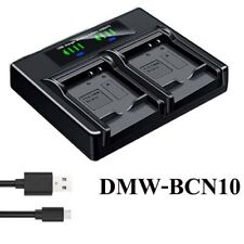Dual Battery Charger For BP-DC14 BC-DC14 Leica C 11052 18536 Type 112 V-LUX50