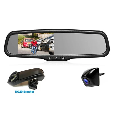 4.3" Car Mirror Monitor No20 Mount+Reversing Camera Kit For 2010 Subaru Outback - Image 1 of 4