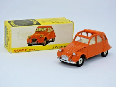 DINKY TOYS ESPAÑA CAJA Nº500 CITROEN 2CV EN NARANJA 1976-78 CASI NUEVO VERSIÓN RARA Foto 1 de 4