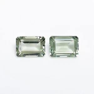 Natural Green Amethyst 8x6mm Octagon Shape Faceted Cut Loose Gemstone 5 Pcs - Picture 1 of 6