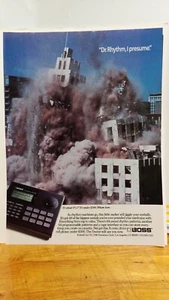 BOSS DR. RHYTHM  DRUM MACHINE ORIGINAL 1990  PRINT AD 11 X 8.5   x1.. - Picture 1 of 2