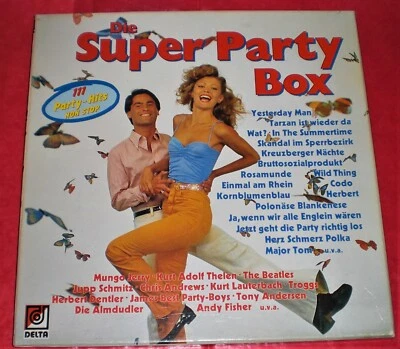 V.A. 3-LP-Box - Die Super Party Box - 111 Party Hits - Delta DK 29025  vg+ mint- - Bild 1 von 4