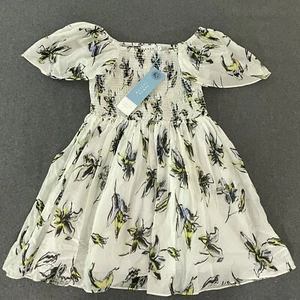 Tanya Taylor Girls Sundress S 6-7 Mini Glenda Smocked Lined Floral Pullover - Picture 1 of 16