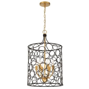Crystorama Stemmons 6 Light Lantern, Bronze/Antique Gold - STM-B5106-BZ-GA - Picture 1 of 1