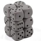 Dnd Dice Set-Chessex D&D Dice-16Mm Opaque Dark Grey And Black Plastic Polyhedral